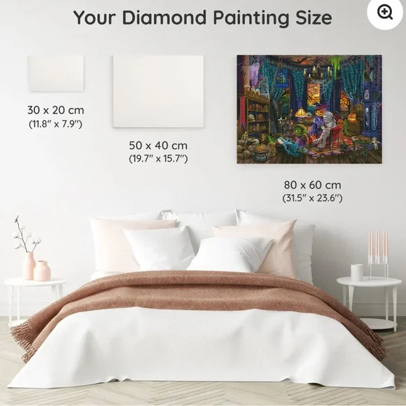 Witch is mummy Scene Diamond Painting Kit - Picture 3 of 6